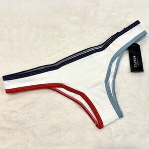 NWT Tavik Jayden Americana Color Blocked Moderate Coverage Bikini Bottom - M